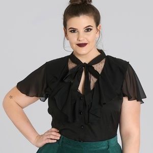 BNWT Hell Bunny Blouse Size 4X UK/2X USA